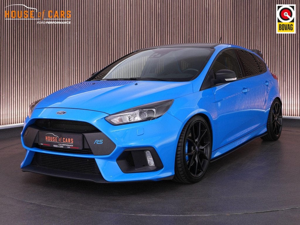 Ford Focus RS LSD 2.3 350pk |Milltek|schaalstoelen|Maxton|So, Auto's, Gebruikt, Euro 6, 4 cilinders, Blauw