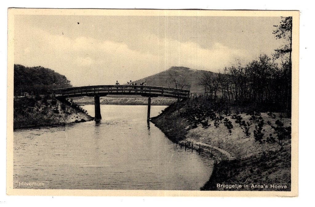 Hilversum Brug Anna's Hoeve  1936, Verzenden, 1920 tot 1940, Gelopen, Noord-Holland