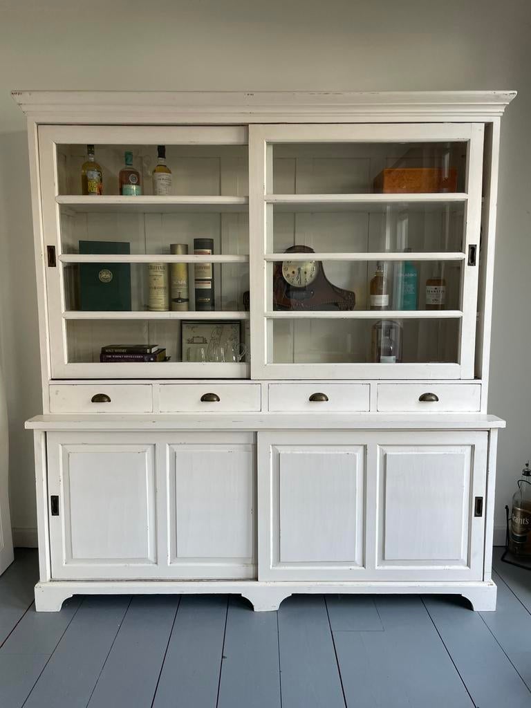 Oude Engelse Buffetkast, Huis en Inrichting, Kasten | Buffetkasten, Ophalen, Gebruikt, Met deur(en), 200 cm of meer