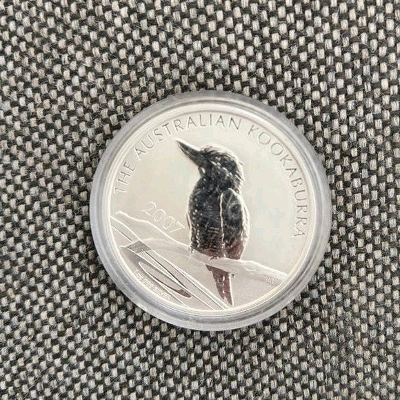 kookaburra 1 Oz zilveren munt uit 2007 oplage 213.4366, Ophalen of Verzenden, Zilver