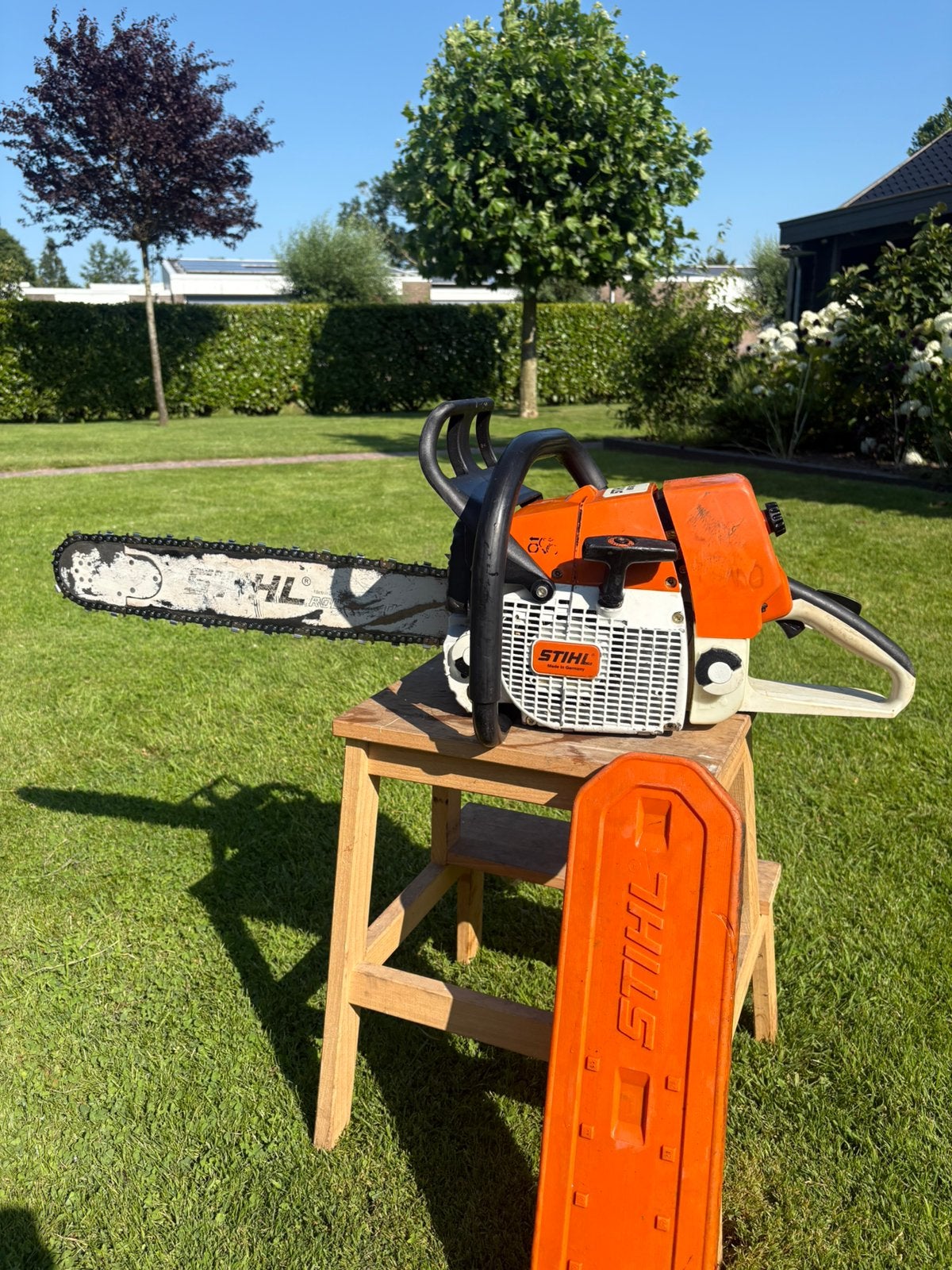 Stihl MS460 Kettingzaag 50cm - Nieuwe Ketting & Onderhouden!, Tuin en Terras, Hand-tuingereedschap, Ophalen, Zo goed als nieuw