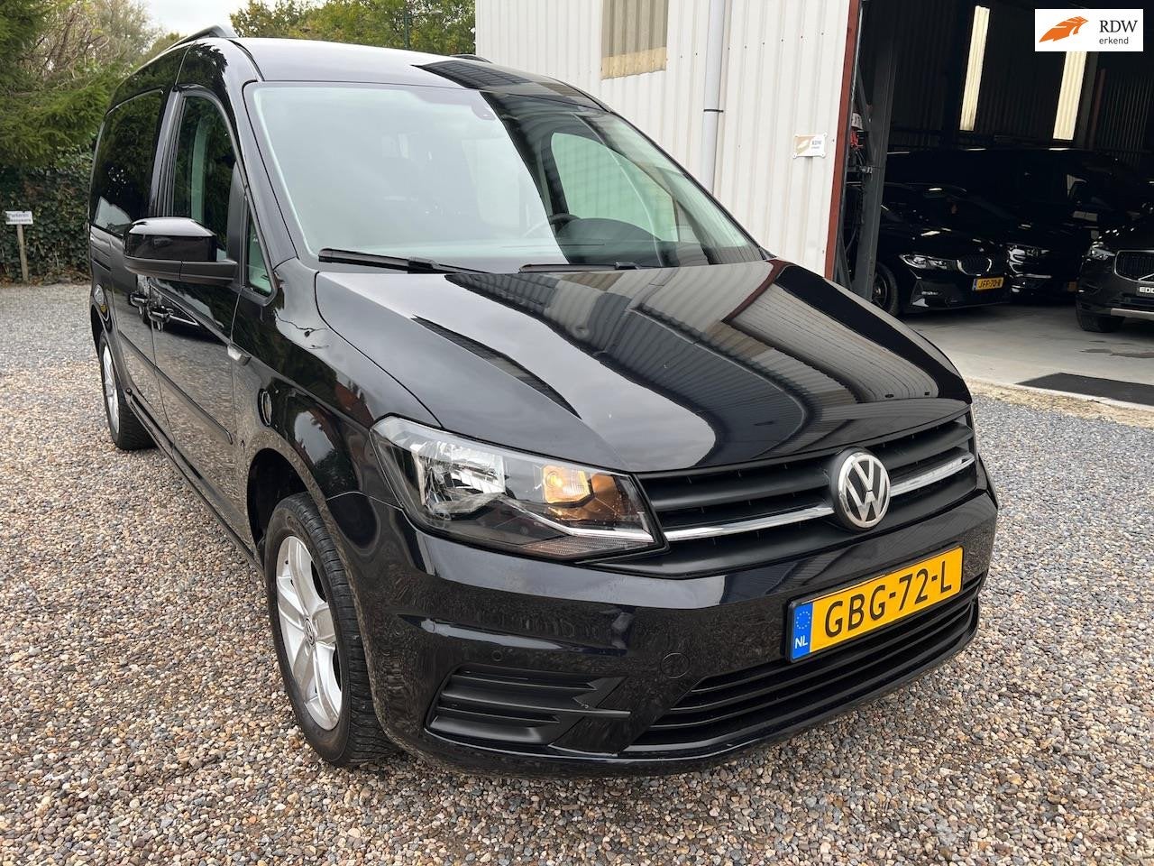 Volkswagen CADDY MAXI 1.0 TSI LPG CRUISE.NAVI.TREKHAAK., Auto's, Voorwielaandrijving, Gebruikt, Zwart, 102 pk
