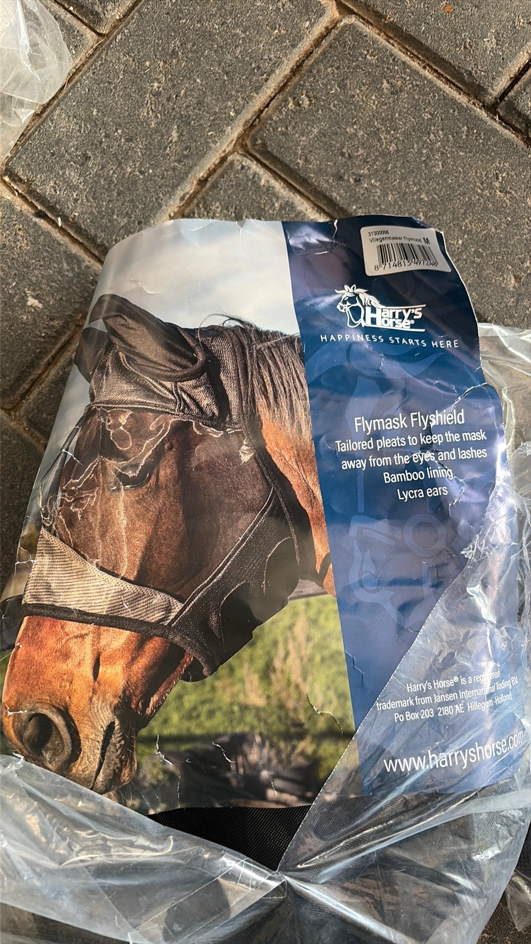 Vliegenmasker maat S soft materiaal op en rondom hoofd, Dieren en Toebehoren, Vliegenmasker, Ophalen of Verzenden, Nieuw