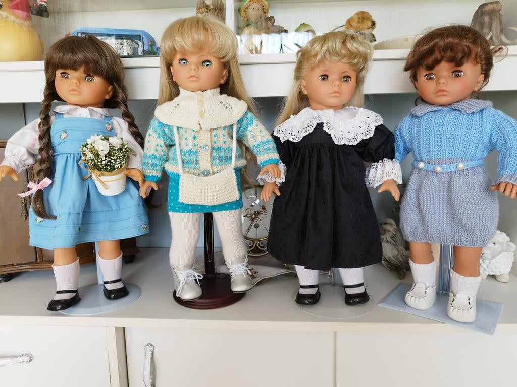 4 Lissi Bätz poppen, ca. 50 cm groot, prijs per pop, Ophalen of Verzenden, Gebruikt, Overige typen