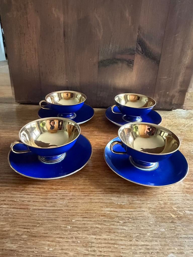 Vintage Set 4 Kop en Schotels - SEVERIN Bavaria, Ophalen of Verzenden