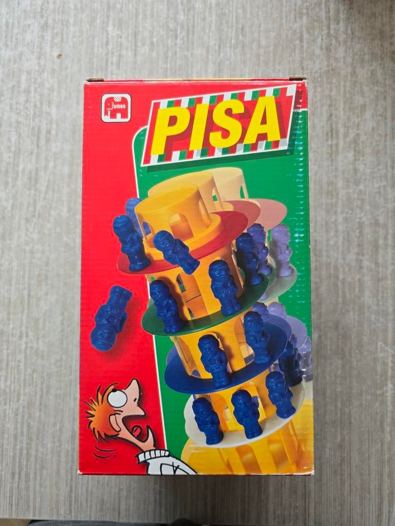 Pisa: Het scheve toren spel - Balans en behendigheid, Hobby en Vrije tijd, Gezelschapsspellen | Overige, Een of twee spelers, Ophalen of Verzenden