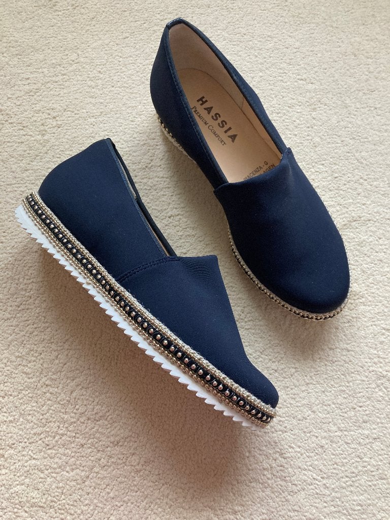 Ballerina Hassia - Maat 3 - nieuw, Hassia, Blauw, Ophalen of Verzenden, Sneakers of Gympen
