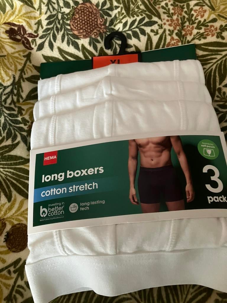 3 heren boxershorts XL nieuw, Kleding | Heren, Ophalen of Verzenden, Wit, Boxer