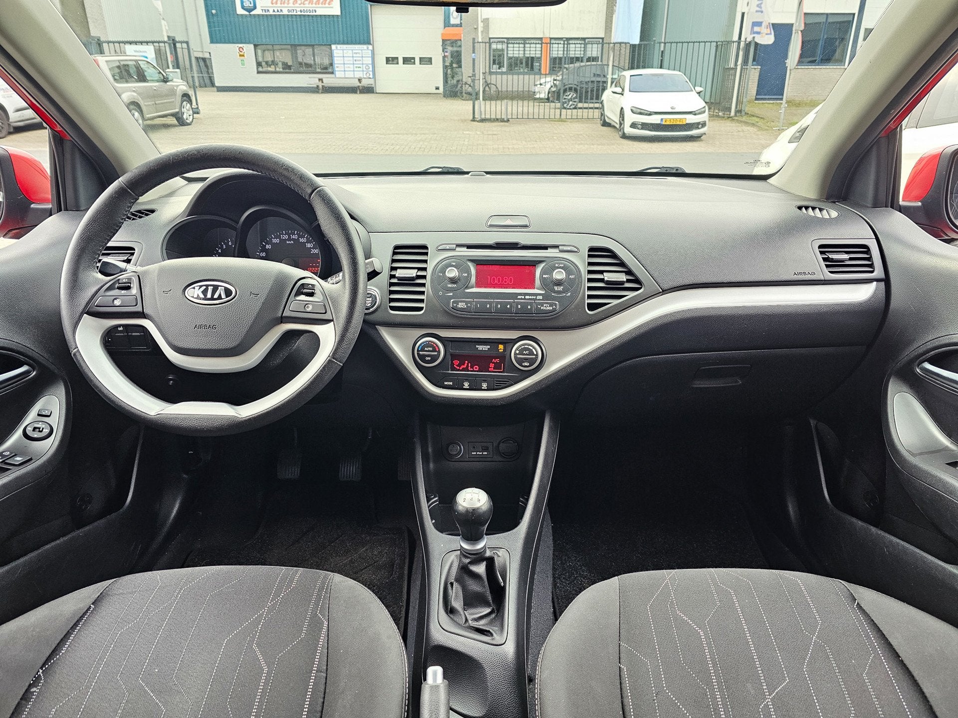 Kia Picanto 1.0 CVVT Comfort Pack|Airco|El.Ramen|AUX|APK|USB, Auto's, Voorwielaandrijving, Euro 5, Stof, Gebruikt