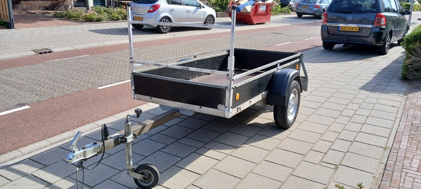 aanhanger,enkelasser, aanhangwagen, Ophalen of Verzenden, Gebruikt