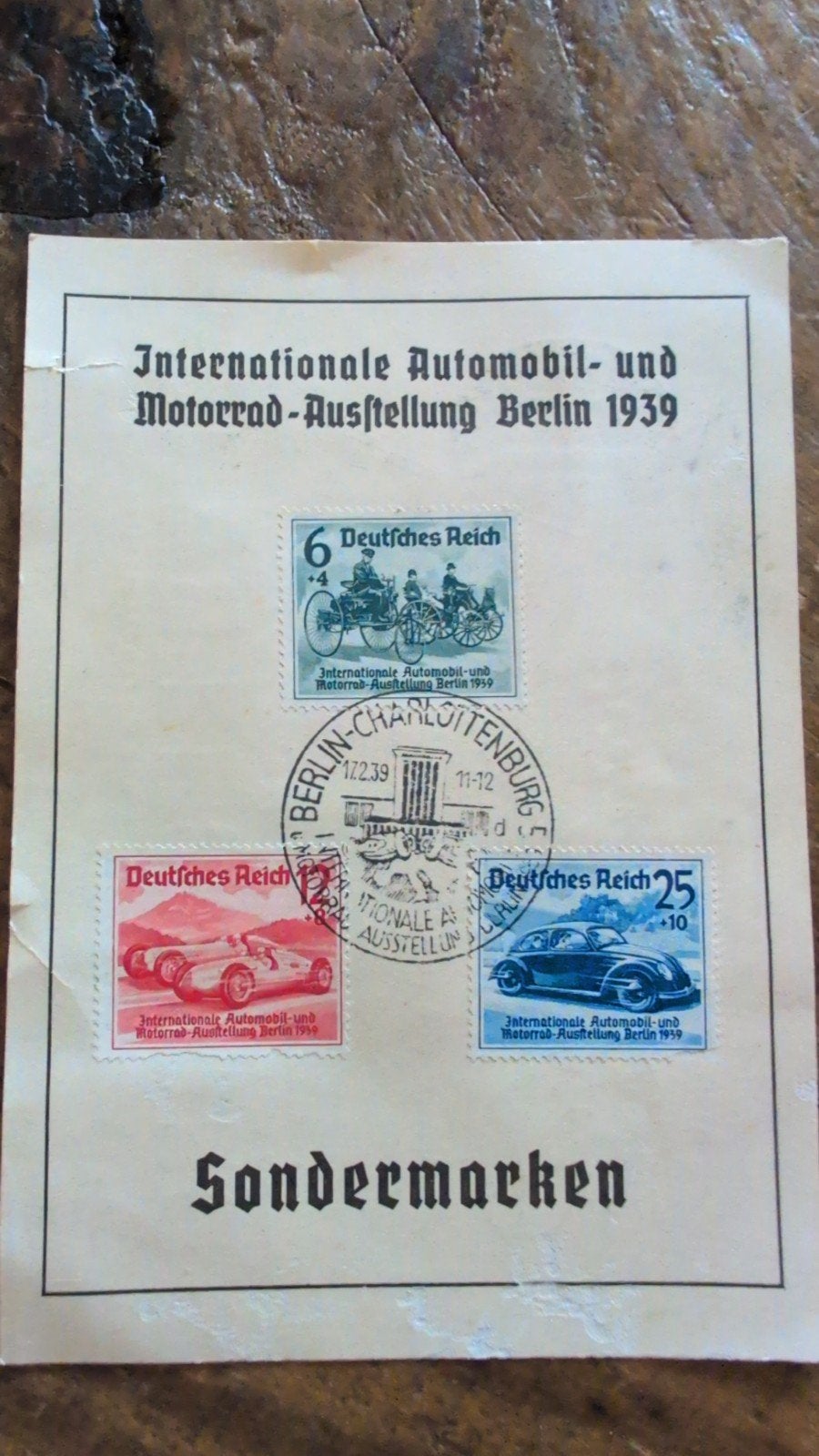 Zeer bijzonder Volkswagen / KdF-Wagen document – Berlijn 193, Ophalen of Verzenden, Meerkleurig, Papier/karton, Set