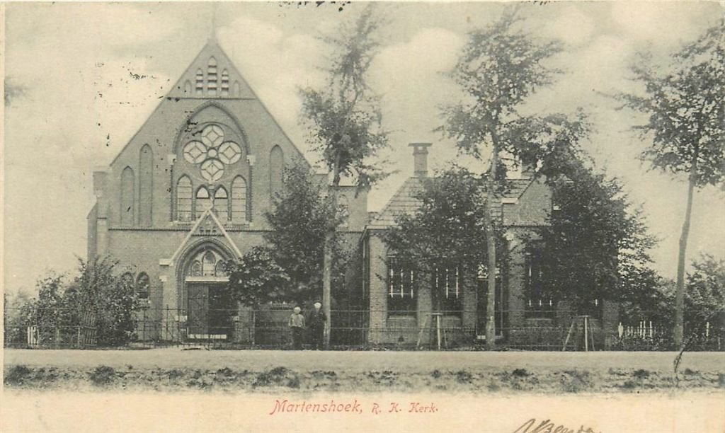 378-328-031 Martenshoek RK Kerk, Verzamelen, Ansichtkaarten | Nederland, Verzenden, Voor 1920, Groningen