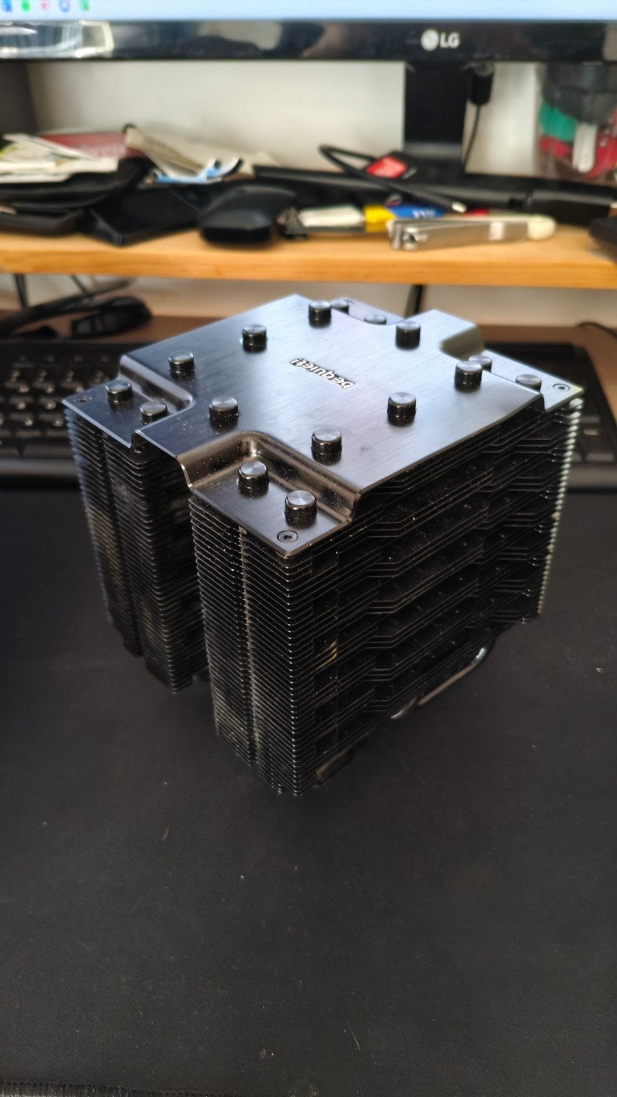 BeQuiet CPU koeler, compleet en in goede staat, Computers en Software, Ophalen of Verzenden, Gebruikt, Luchtkoeling