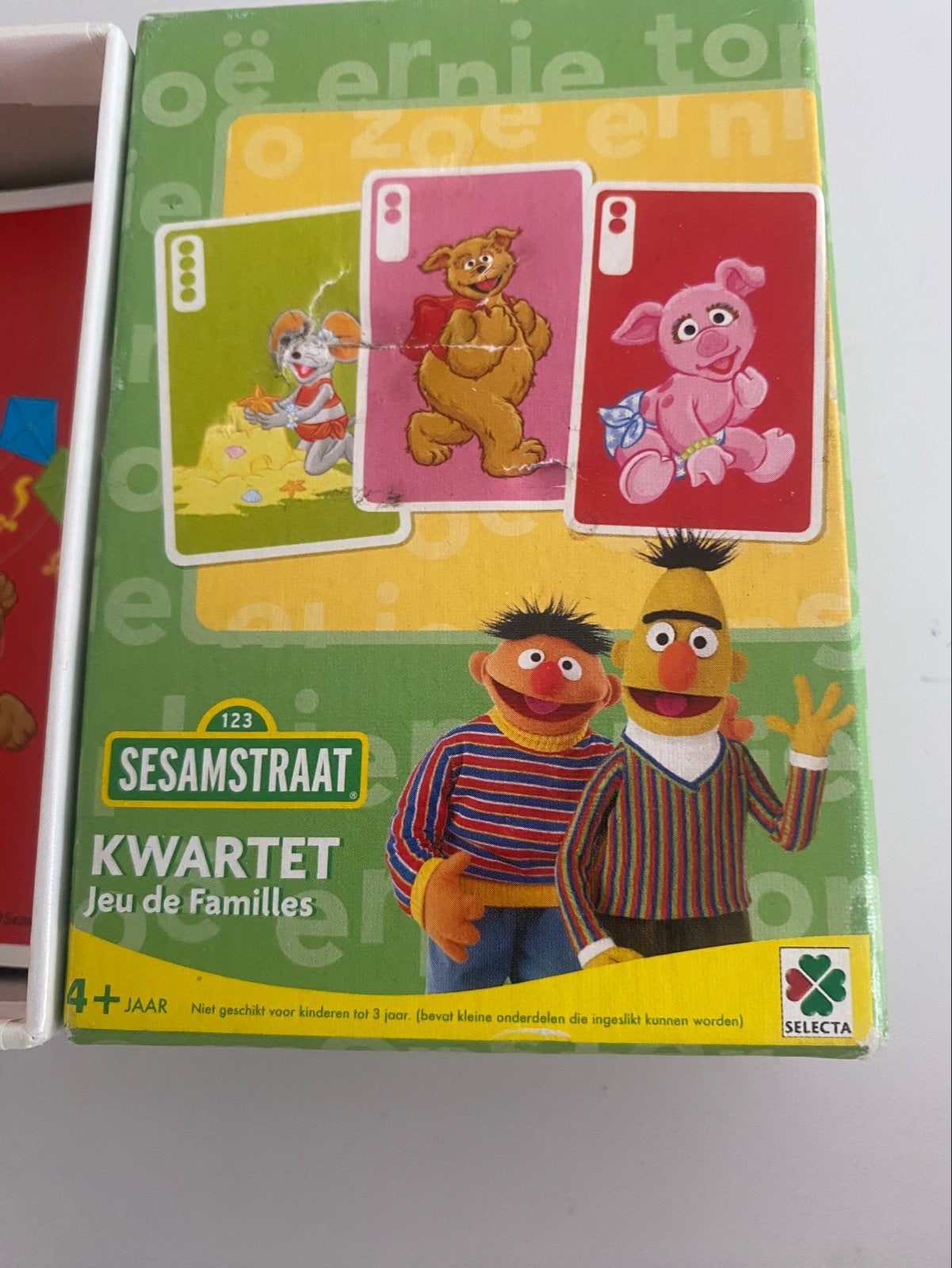 Sesamstraat Kwartetspel - Leuk voor het hele gezin!, Drie of vier spelers, Ophalen of Verzenden, Gebruikt