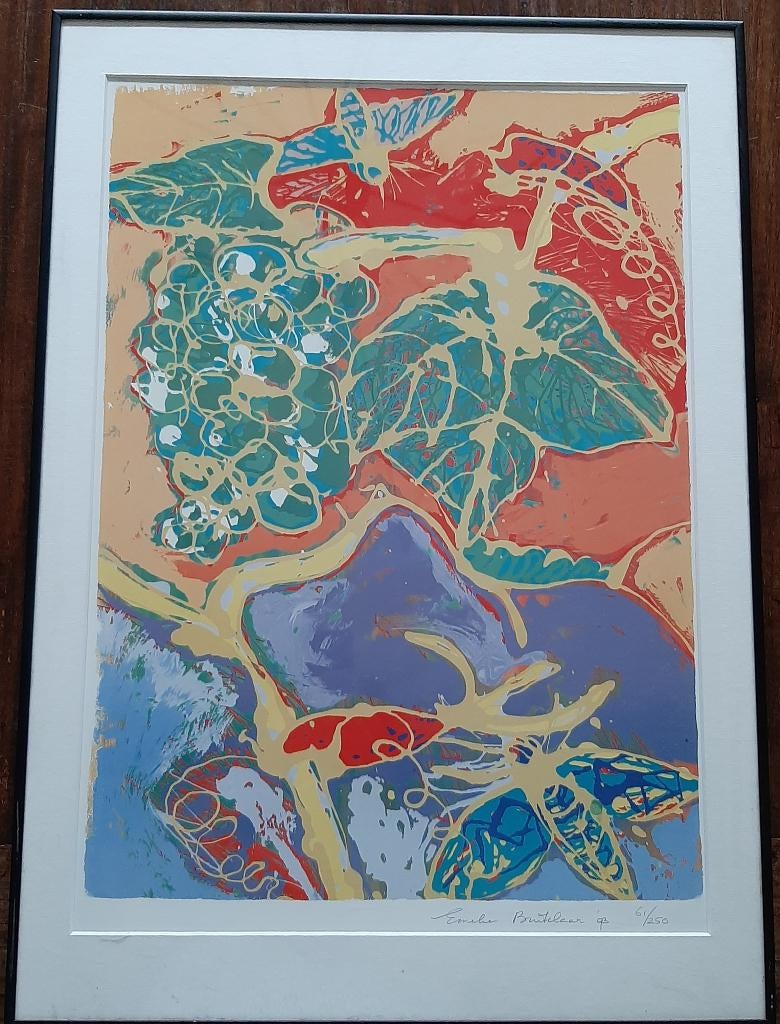 🎨Vintage: Emeke Buitelaar - Hand gesigneerde litho🏷️€67,50, Antiek en Kunst, Ophalen of Verzenden