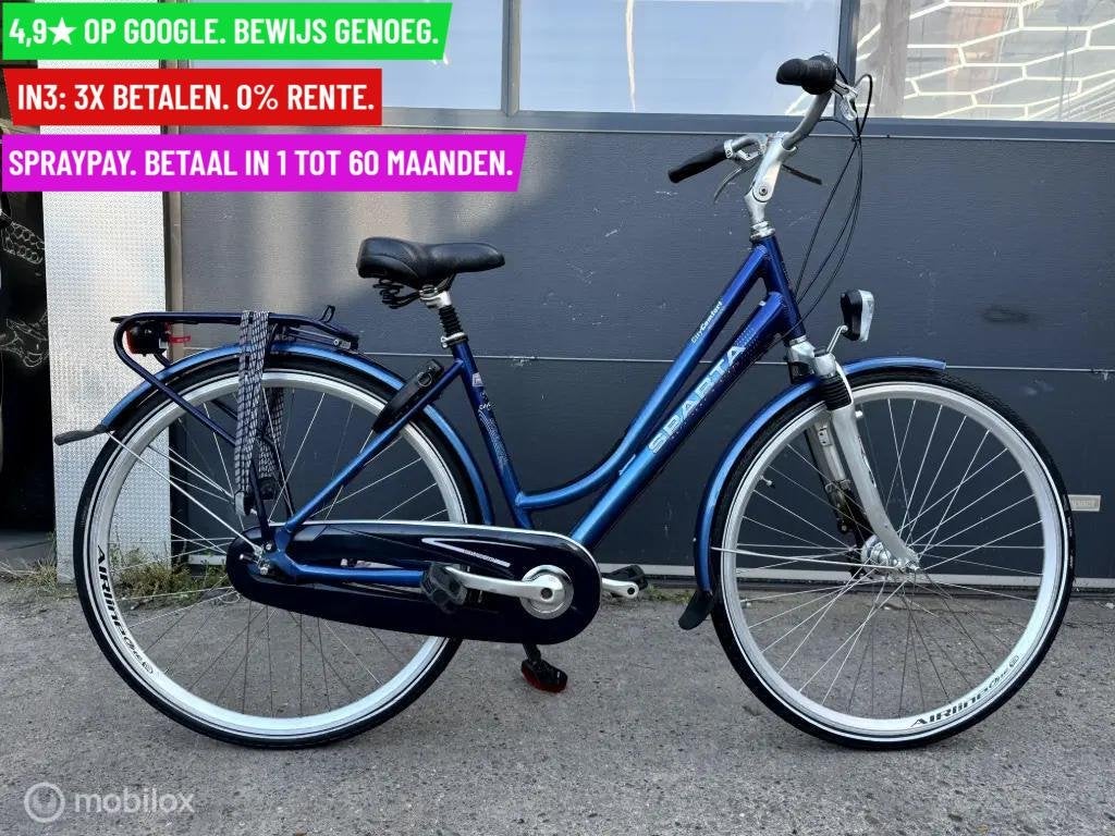 Damesfiets Sparta City Comfort 28"/46cm/Blue, Gebruikt, Sparta, Facebikenl@gmail.com, 53 tot 57 cm