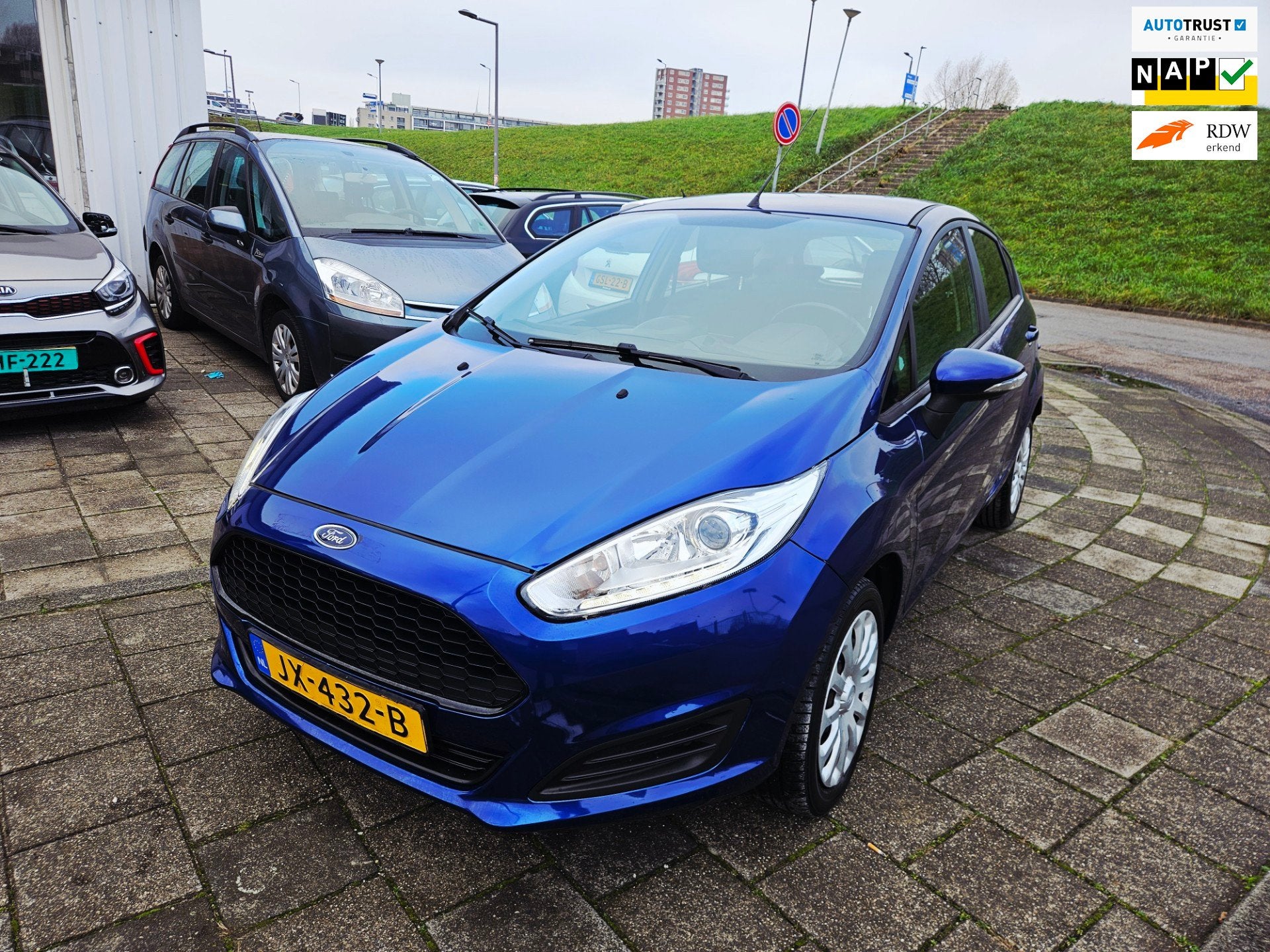 Ford Fiesta 1.0 Style, Auto's, Euro 6, 525 kg, Blauw, 23 km/l