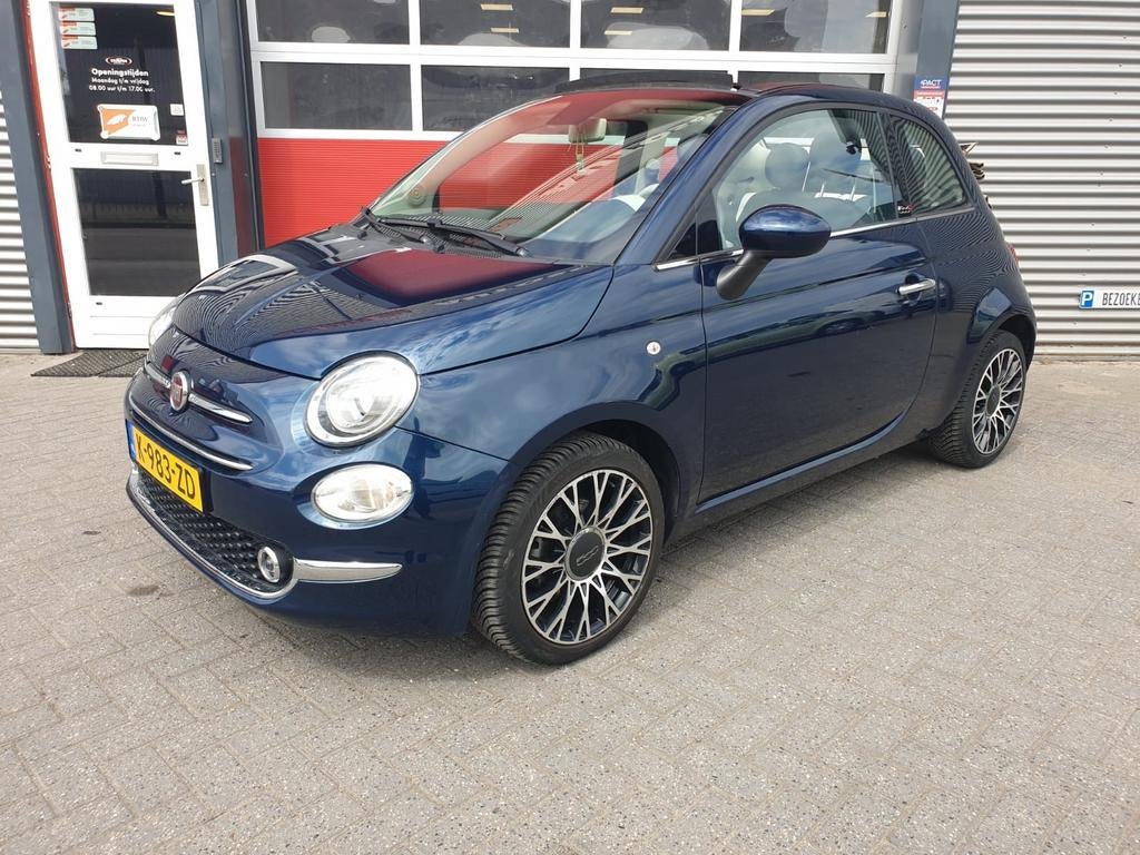 Fiat 500 1.0 70pk Hybrid 2021 Blauw, Auto's, Fiat, Voorwielaandrijving, 40 €/maand, Origineel Nederlands, Handgeschakeld