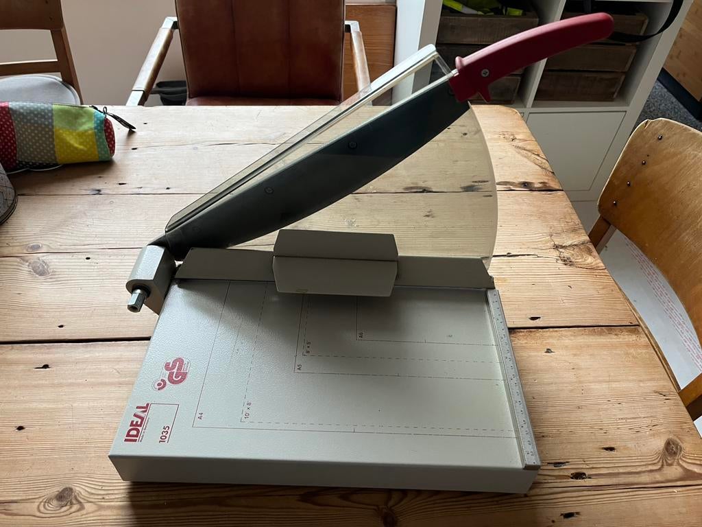 IDEAL 1035 Snijmachine Papier, Ophalen, Gebruikt, Gereedschap of Toebehoren