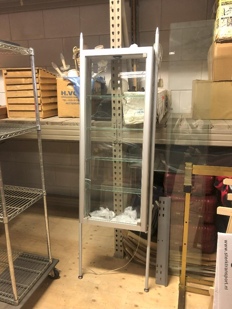 vitrinekast, Glas, Minder dan 25 cm, Modern, 150 tot 200 cm