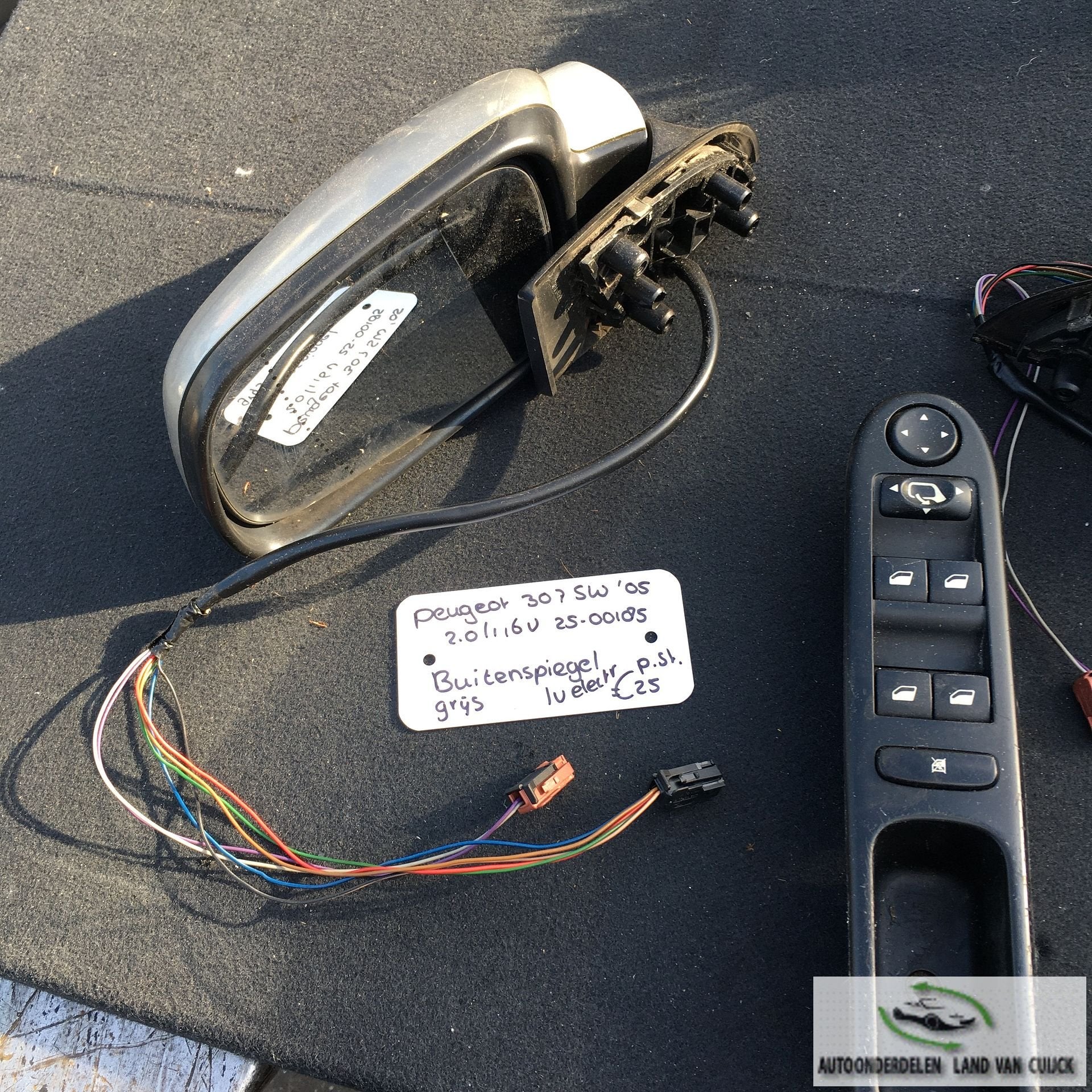 Peugeot 307 Sw 2.0 16v 2005 2500185 Elektr inklapbare Buiten, Gebruikt, -, -, Ophalen of Verzenden