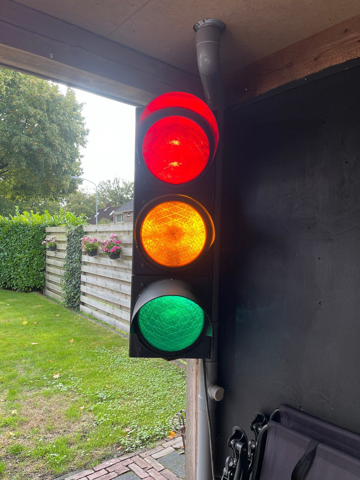 Decoratie stoplicht, Ophalen of Verzenden, Gebruikt, Licht, Kleur