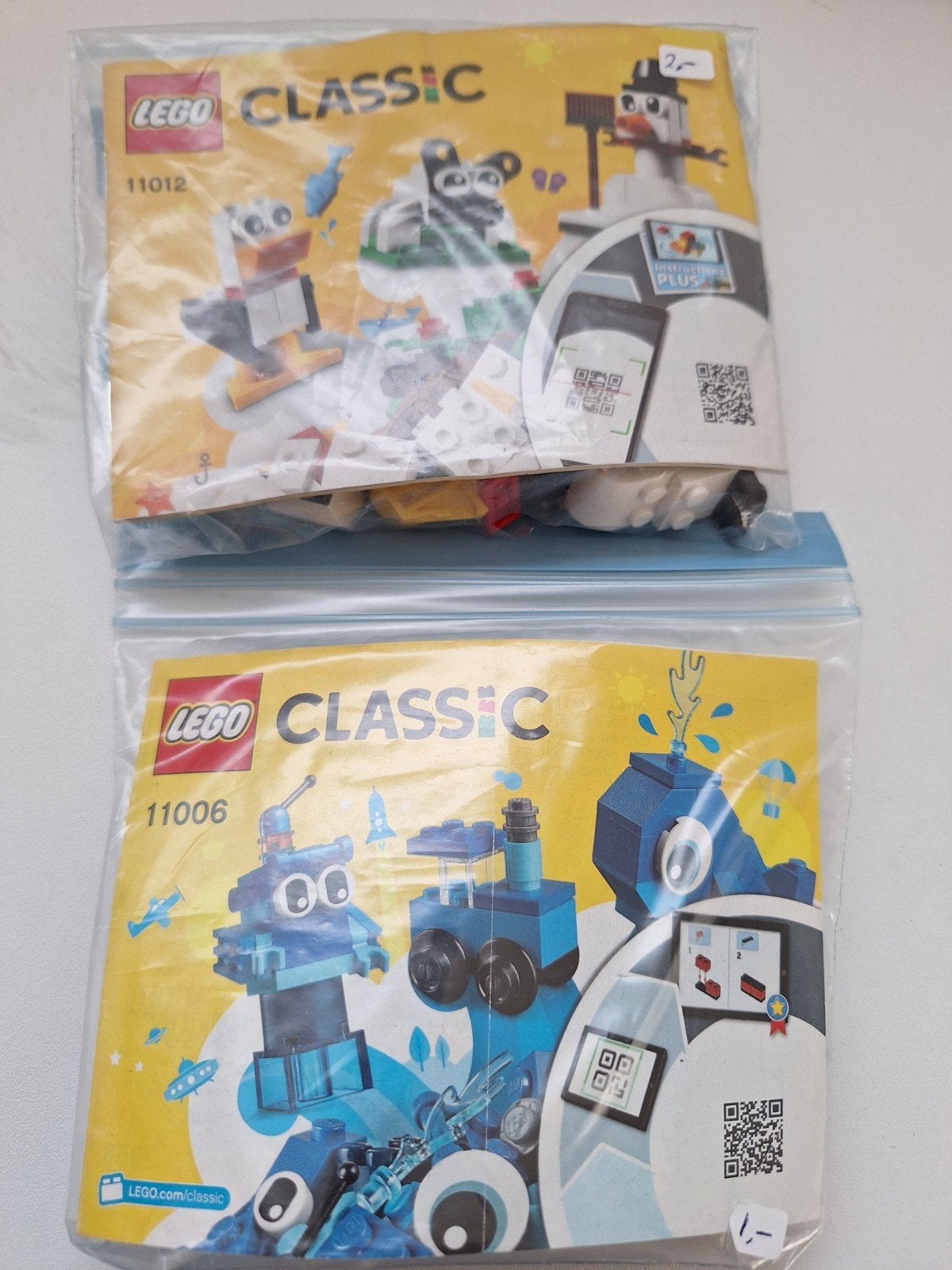 LEGO Classic Bouwsets 11012 en 11006 (2 sets), Ophalen of Verzenden, Gebruikt, Overige merken