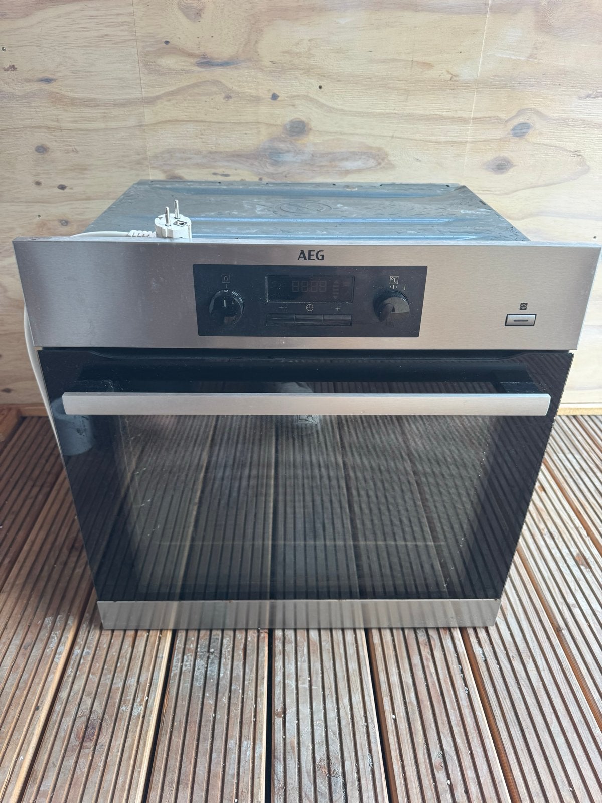 AEG Inbouw Oven 71BRB 03 AG - Zilver/Zwart, Witgoed en Apparatuur, Ovens, Ophalen, Gebruikt, Oven, Inbouw