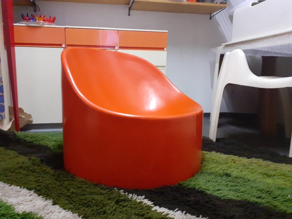 oranje space age design glasfiber jaren 70 retro vintage, Ophalen, Kunststof, Gebruikt, Jaren 70 space age design vintage retro 1970s seventies