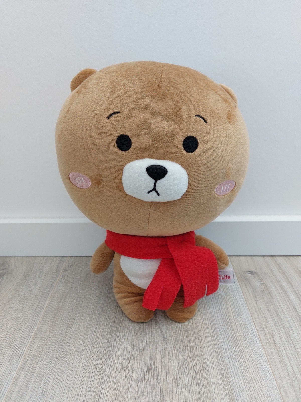 Knuffel minisolife miniso beer sjaal bruin K9086, Ophalen of Verzenden, Zo goed als nieuw