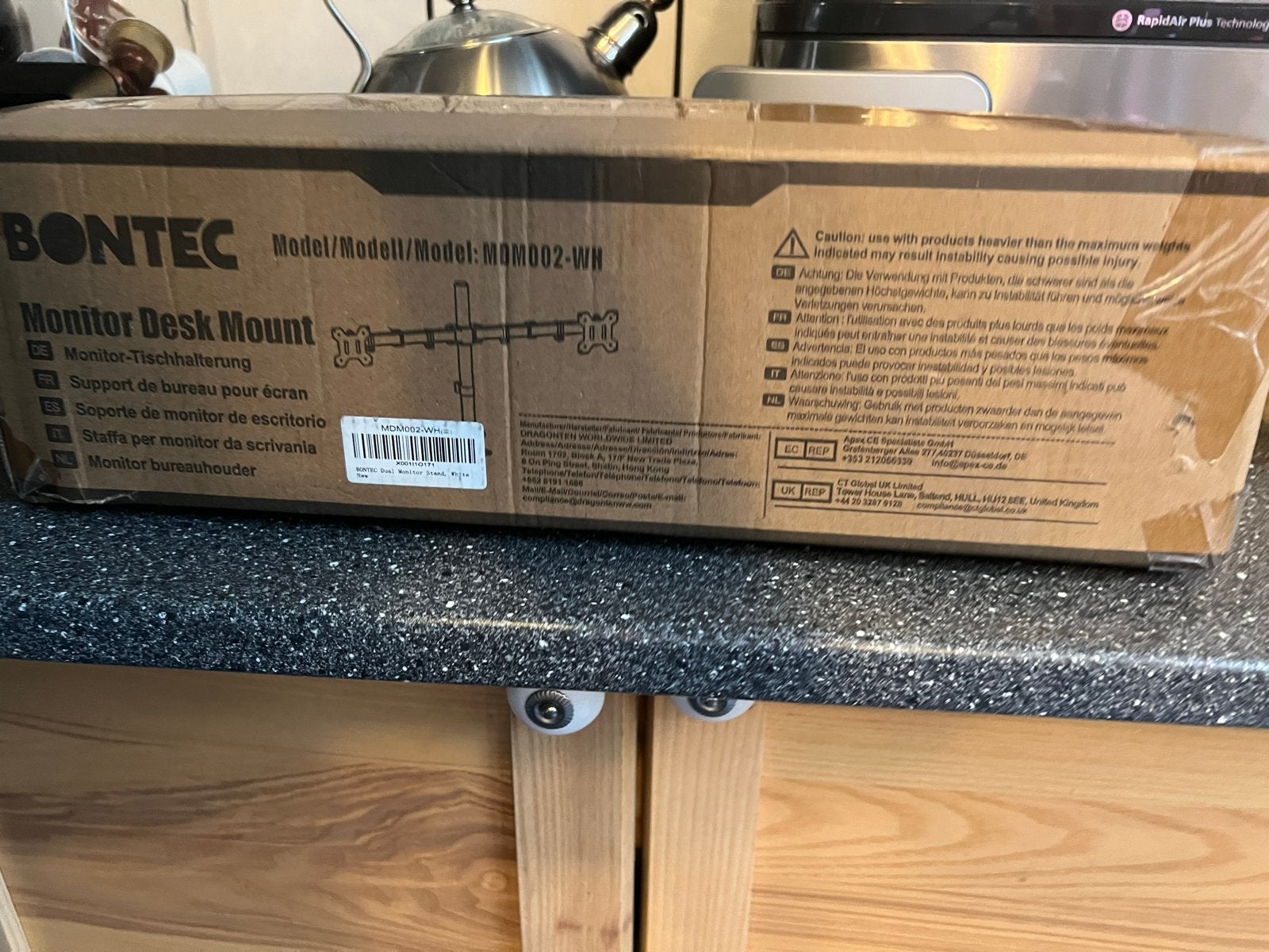 Monitor steun voor 2 monitor aan buro te maken met klem, Computers en Software, Ophalen of Verzenden, Overige typen, Onbekend
