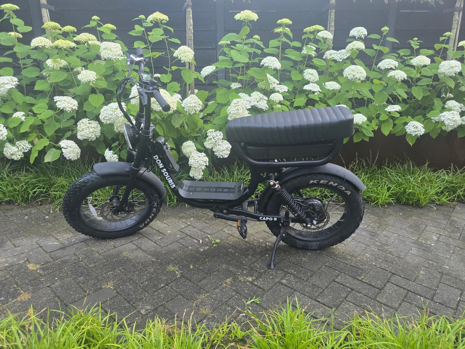 Don Souris Capo Fatbike (Matzwart) – 2496 km., Fietsen en Brommers, Brommers | Tomos, Ophalen, Overige modellen, 8 versnellingen