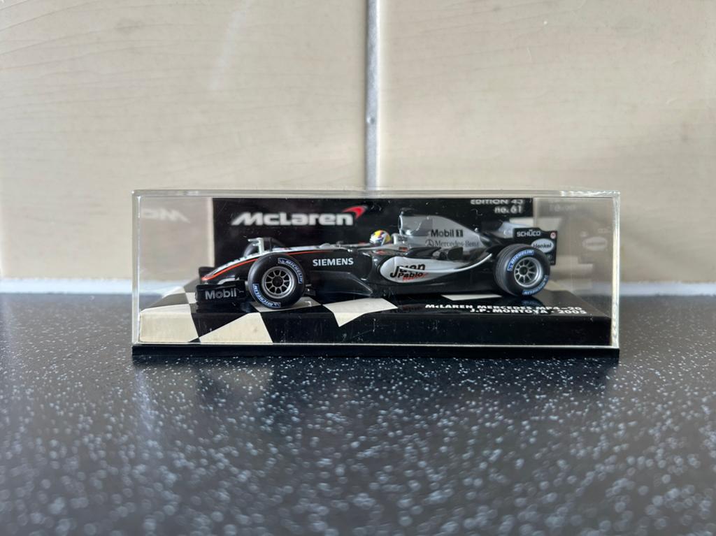 Minichamps, McLaren Mercedes, Montoya 2005, Ophalen of Verzenden, Zo goed als nieuw, Auto, MiniChamps