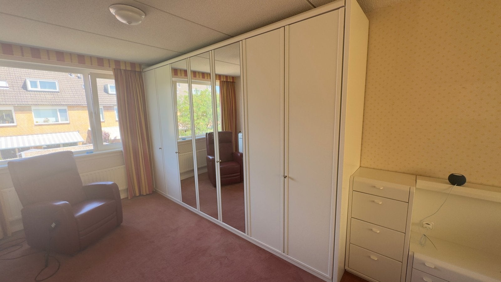 Slaapkamerinrichting: Kledingkast,Dressoir,kaptafel, Huis en Inrichting, Kasten | Kledingkasten, Ophalen, Gebruikt, 200 cm of meer