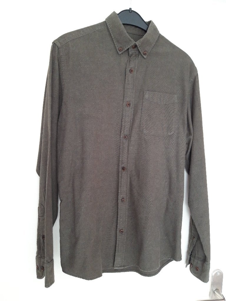 Jack & Jones JJE Classic Heather Flanellen Overhemd groen S, Halswijdte 38 (S) of kleiner, Ophalen of Verzenden, Gedragen, Groen