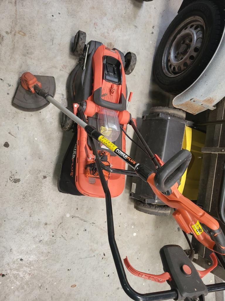 Powerplus accu grasmaaier en trimmer (excl. accu), Ophalen