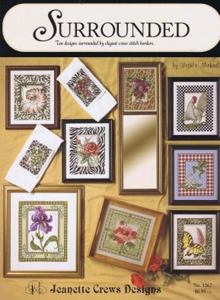 SURROUNDED 10 cross stitch patterns with borders, Ophalen of Verzenden, Zo goed als nieuw, Handborduren, Patroon