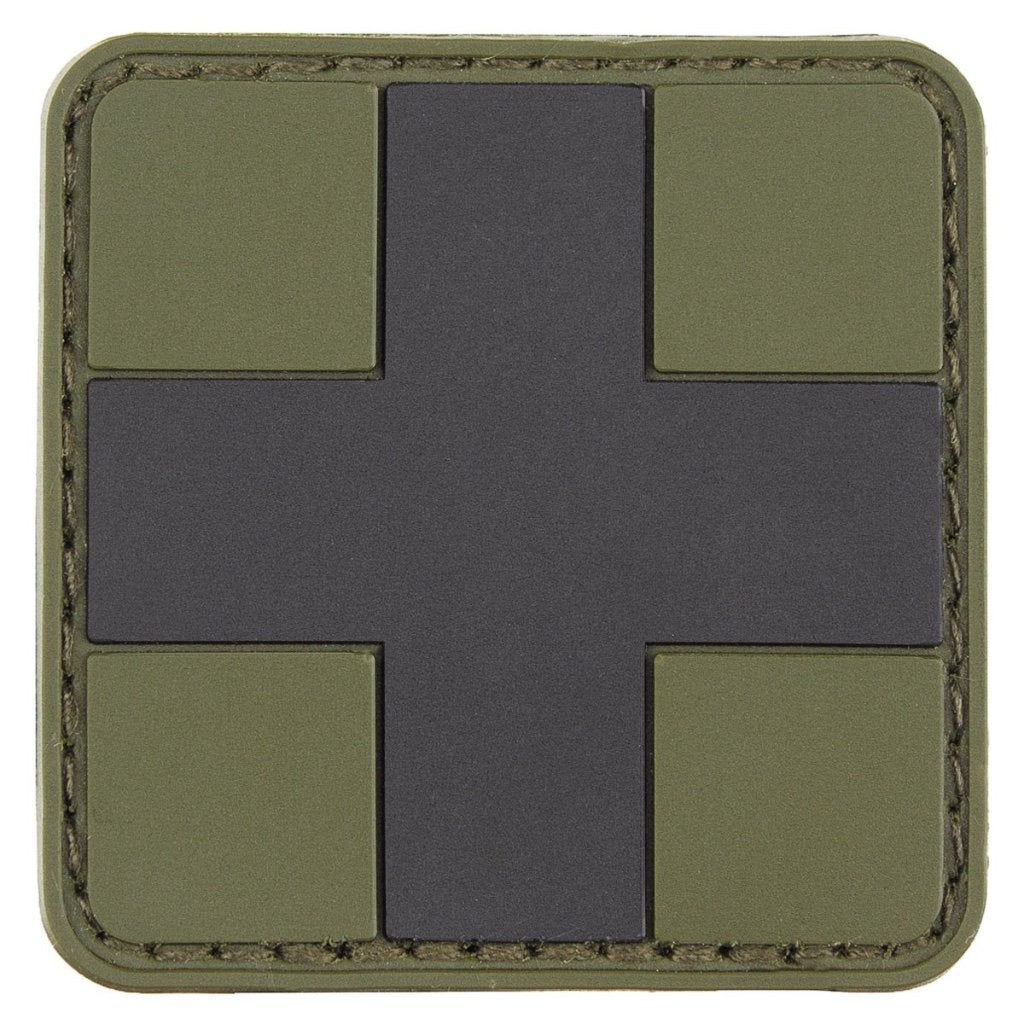 Patch – 3D "FIRST AID" – Olijfgroen/Zwart, Ophalen of Verzenden, Luchtmacht, Nederland, Embleem of Badge