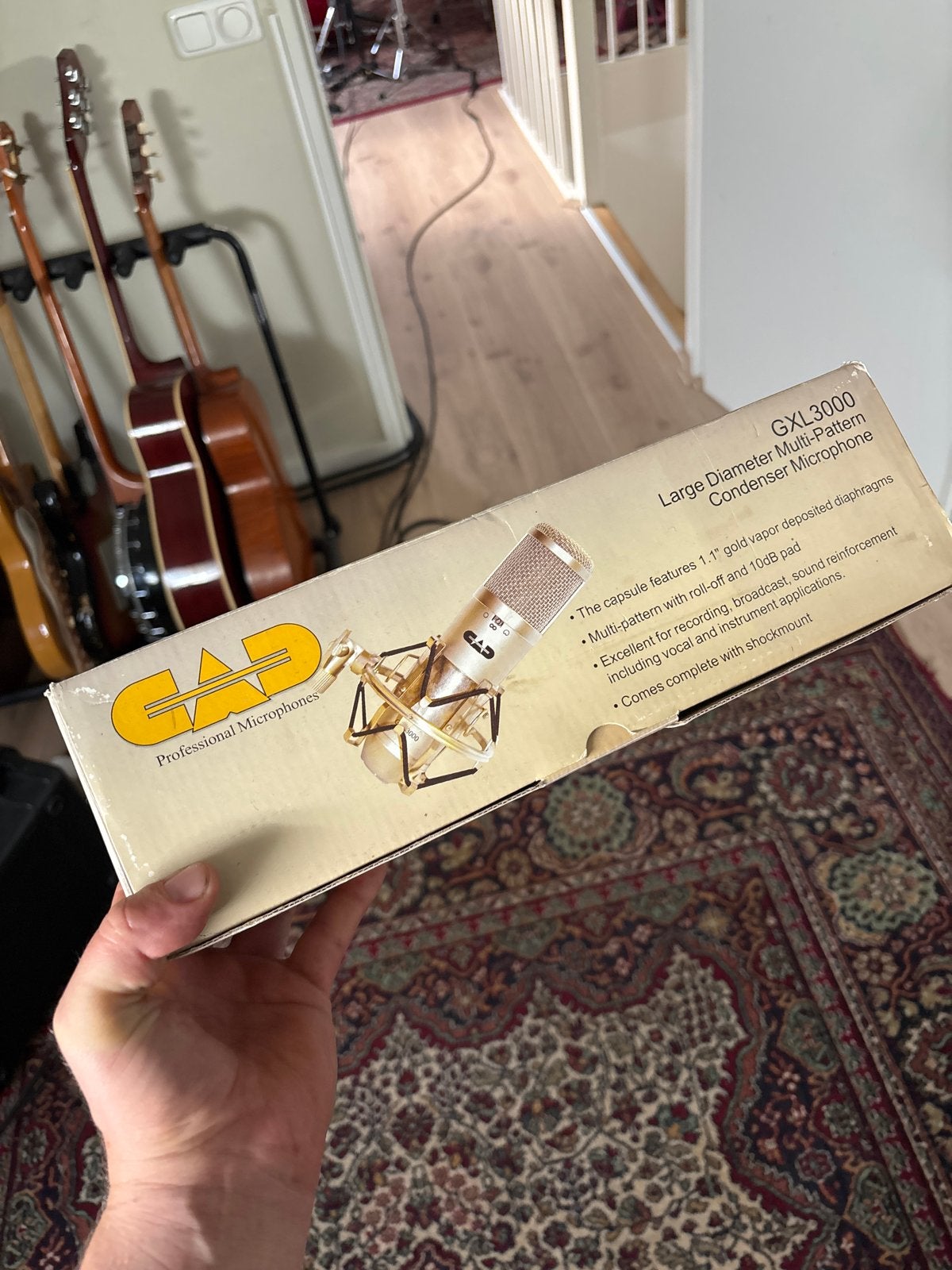 CAD GXL3000 Grootmembraan Condensator Microfoon, Muziek en Instrumenten, Microfoons, Zo goed als nieuw, Studiomicrofoon, Ophalen