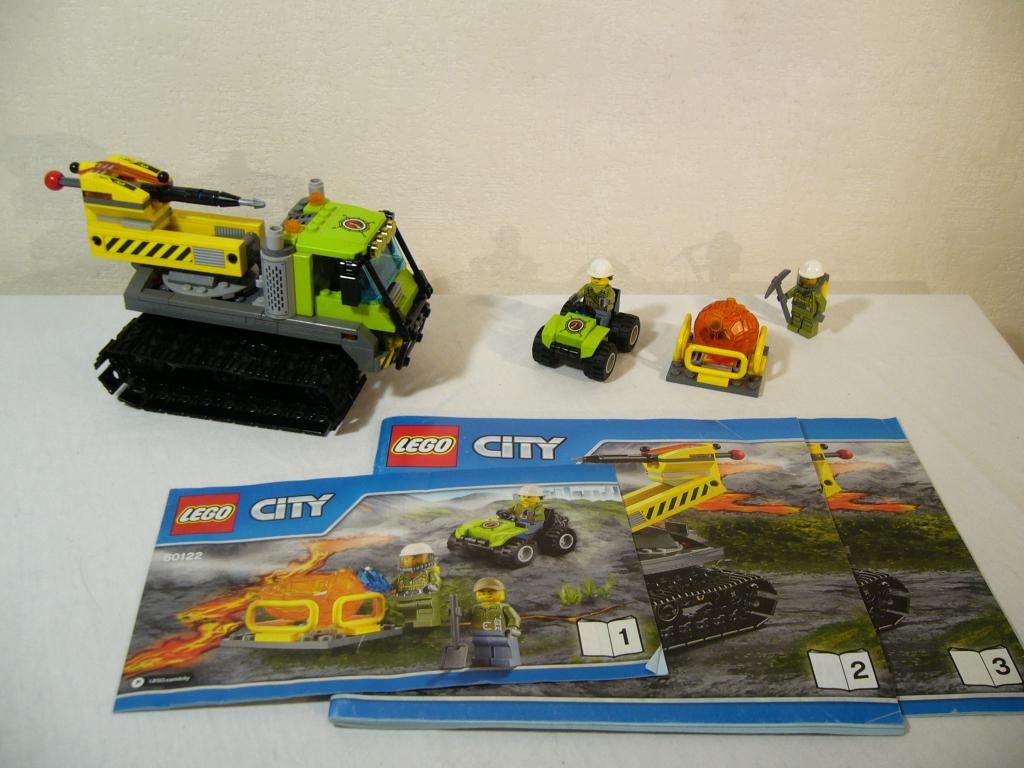 Lego City 60122 Volcano Crawler, Ophalen of Verzenden, Complete set, City, Gebruikt