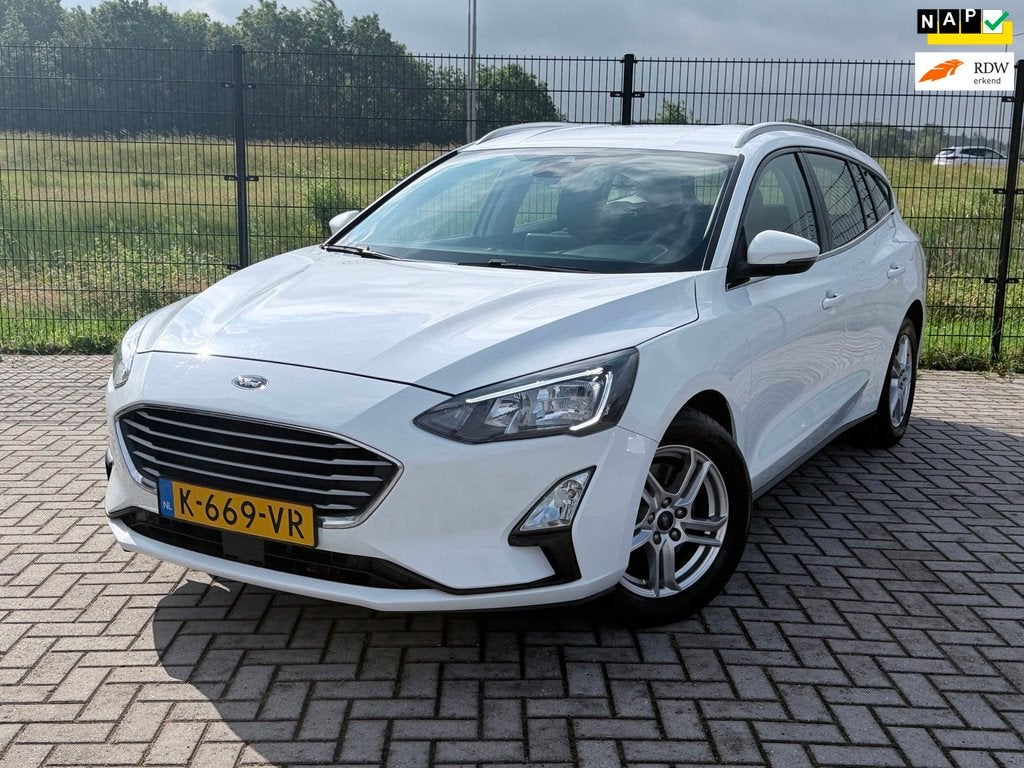 Ford Focus Wagon 1.0 EcoBoost Hybrid Trend Edition Business, Gebruikt, Wit, Origineel Nederlands, Grijs