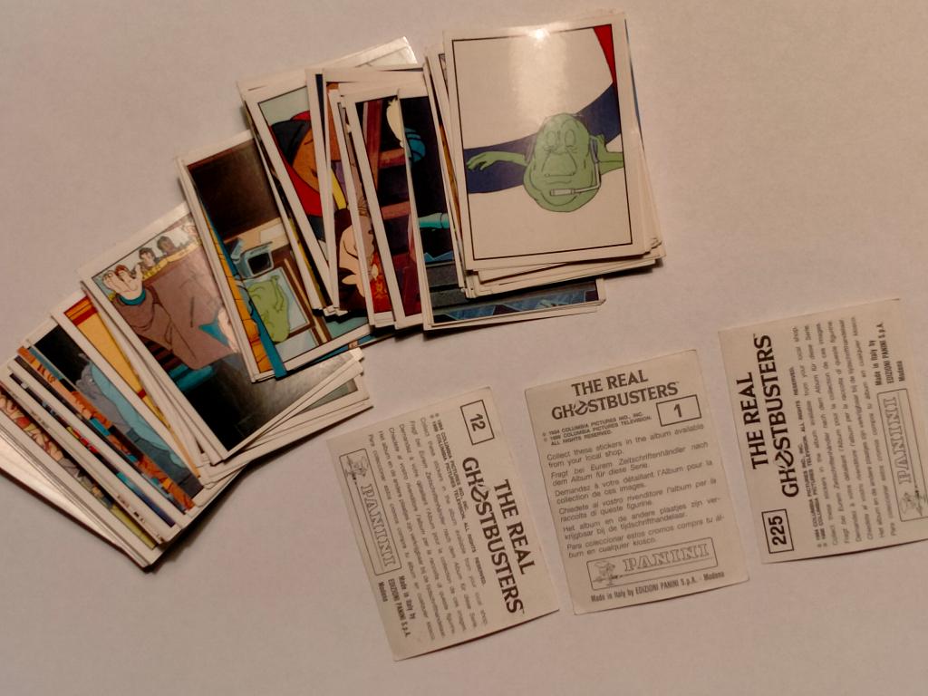 The Real Ghostbusters Panini vintage plaatjes verzamel kaart, Ophalen of Verzenden, Gebruikt, Strip of Tekenfilm