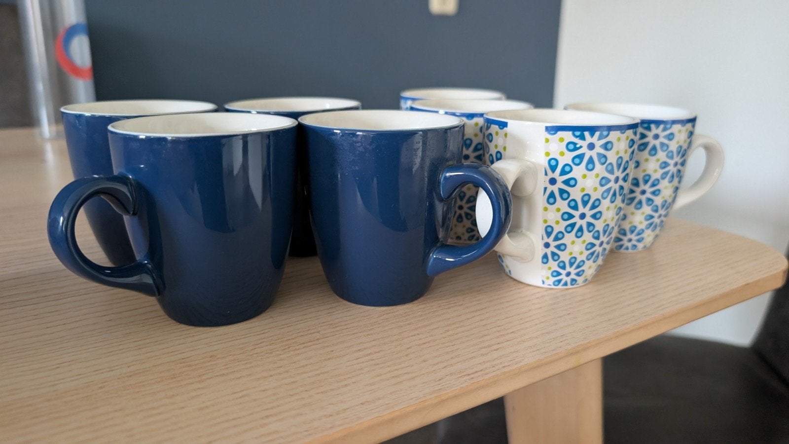 Gratis - Set van 8 kopjes, Ophalen, Gebruikt, Keramiek, Overige stijlen