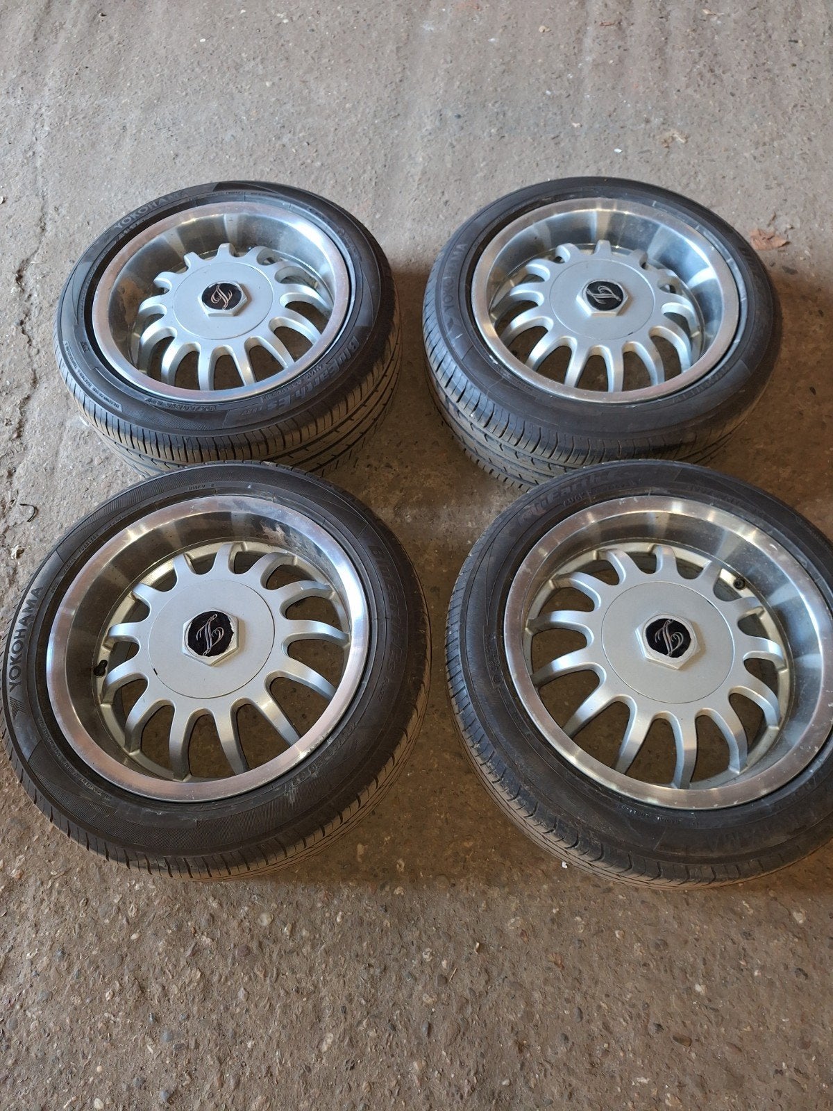 15 inch velgen 4x100 ET42 7J met Yokohama banden, Auto-onderdelen, Banden en Velgen, Ophalen, Gebruikt, 15 inch, Banden en Velgen