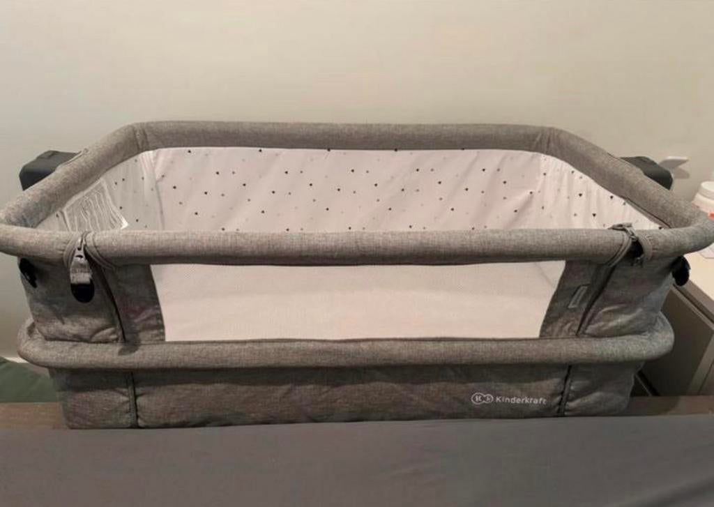 Kinderkraft co-sleeper babybed ledikant wiegje reis inklap, Ophalen, Zo goed als nieuw, Wieg