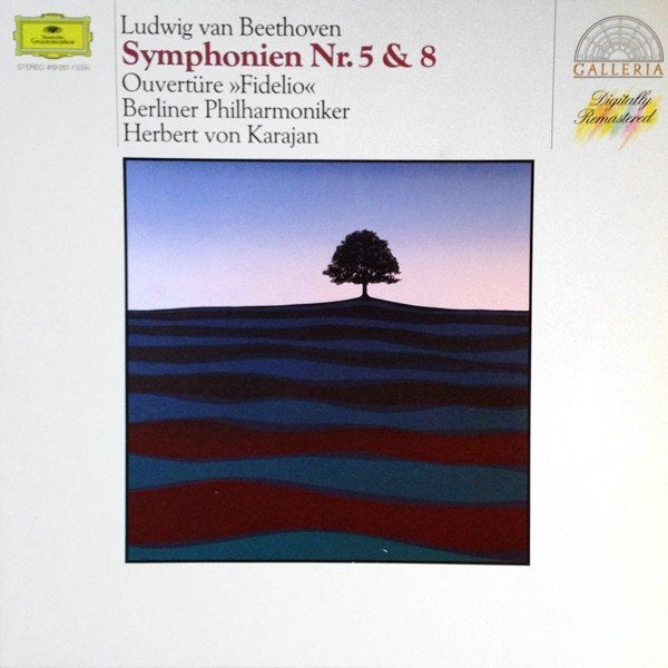 BEETHOVEN Symphonien nr. 5 & 8 CD VON KARAJAN DG GALLERIA, Ophalen of Verzenden, Classicisme, Gebruikt, Orkest of Ballet