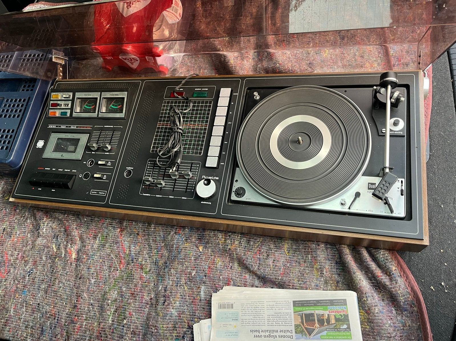 Rosita Stereo KL 6000 HIFI met Dual 1225 Platenspeler, Ophalen, Gebruikt, Automatisch, Platenspeler