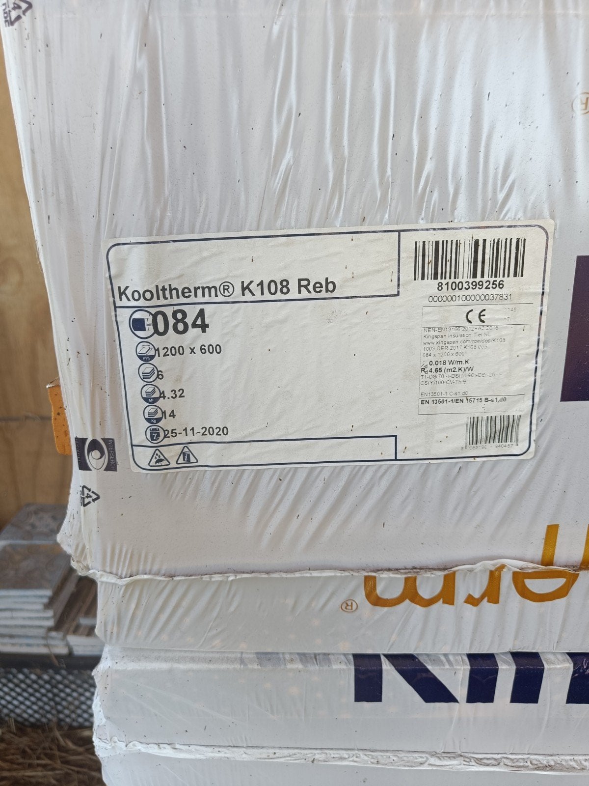 Kingspan Kooltherm K108 Isolatieplaten 84mm - 2 Pakken, Ophalen, Nieuw, 5 tot 10 m², Hardschuim (Pir)