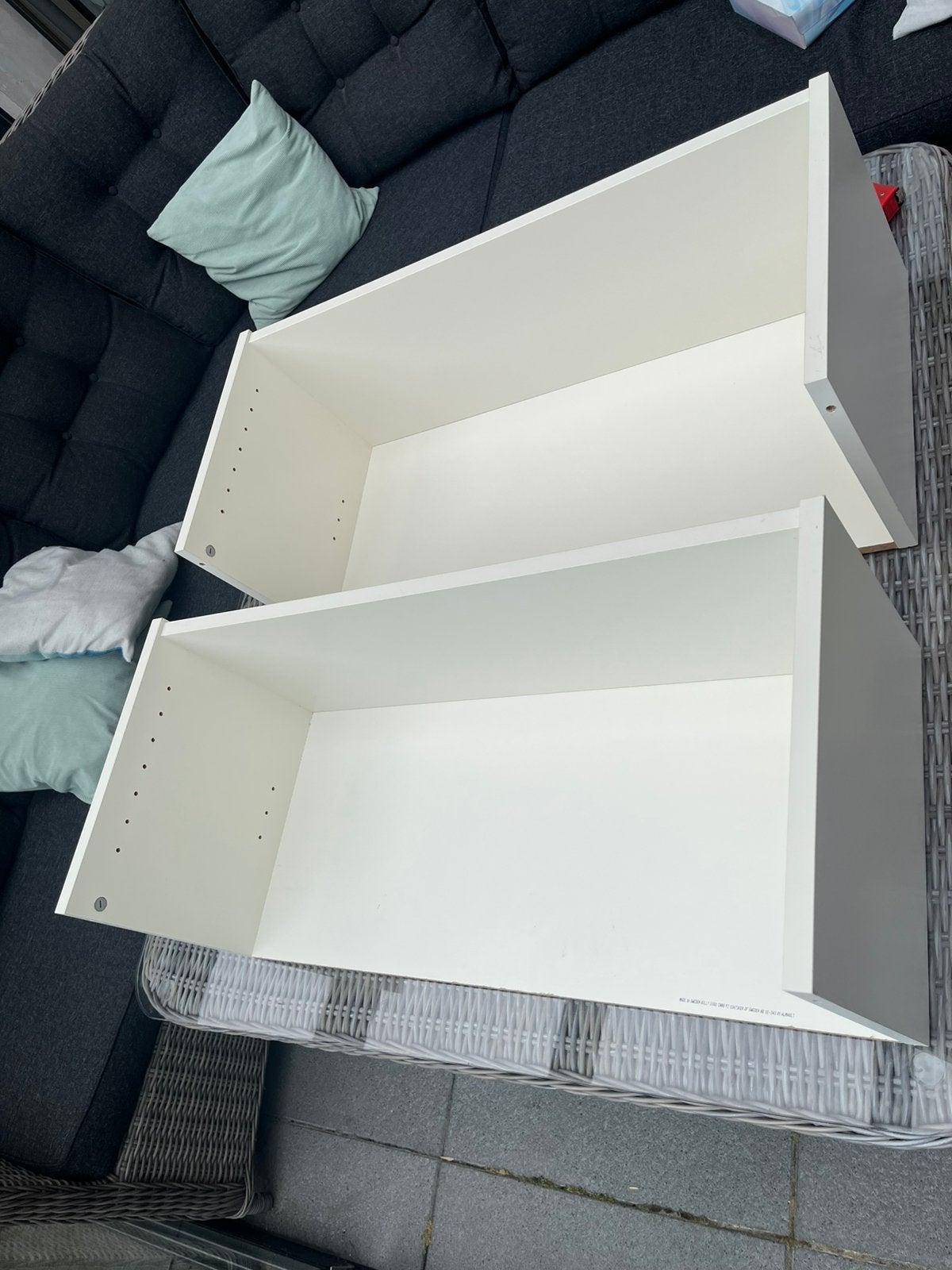 2x IKEA Billy boekenkast bovendeel opzetstuk, Gebruikt, Minder dan 100 cm, 25 tot 50 cm, 50 tot 100 cm