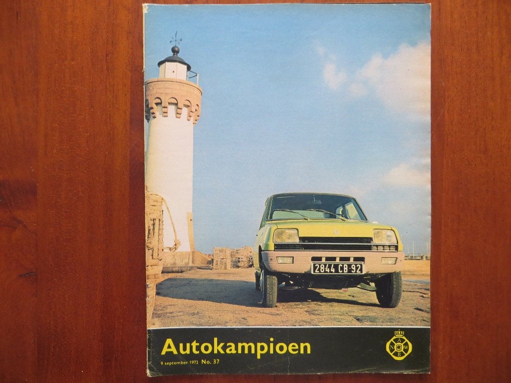 Autokampioen 37 1972 Toyota 1000 (test), Fiat 12ort Cpé €, Ophalen of Verzenden, Nieuw, Toyota